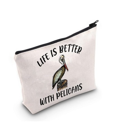 G2TUP Pelican Lover Gift Life Is Better With Pelicans White Bag