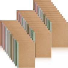 A5 Composition Notebook Journals 8 x 5.75 in College Ruled Kraft Notebooks wi...