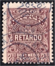 Panama Retard 2 1904 Timbre De Colombie De 1902 Usagés