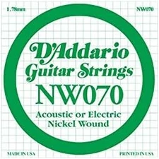 Nickel Wound Electric Guitar Single String Replacement
