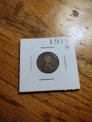 1919-S Lincoln Wheatback Penny Off Center Letters On Rim Or Not Visible - Picture 4 of 7