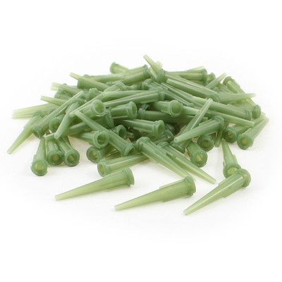 100 x Industrial 1.5mm Inner Dia Tip 14G Dispensing Needles Green