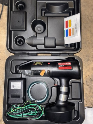#ad Craftsman Electric Powder Coat Spray Gun 2 CANISTER Metal Tin Finisher car paint $125.00