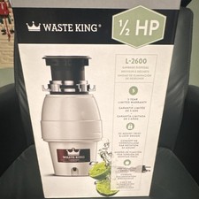 Waste King L-2600 1/2 HP Garbage Disposal EZ Mount Twist & Lock, Power Cord