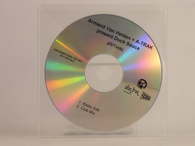 ARMAND VAN HELDEN + A-TRAK PRESENT DUCK SAUCE ANYWAY (K80) 2 Track Promo CD Sing
