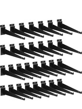 30 Pcs Heavy Duty 12" Slatwall Shelf Brackets for Garage  Kitchen Display