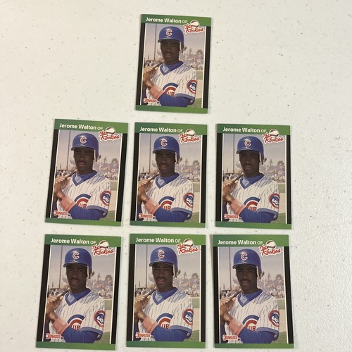 1987 Donruss Baseball The Rookies Jerome Walton #26 7 Karten Lot