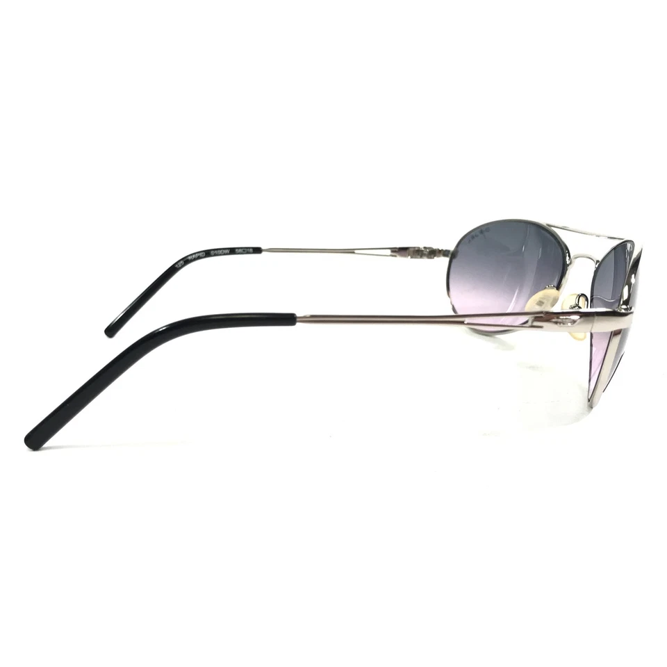 Diesel 太阳镜快速 010DW 银色圆形镜框带蓝色紫色渐变镜片 — 第 3/4 张图片