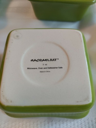 Rachael Ray Ramekins 3 oz Each Set of 4 Lime Green Prep Serve - Picture 2 of 2