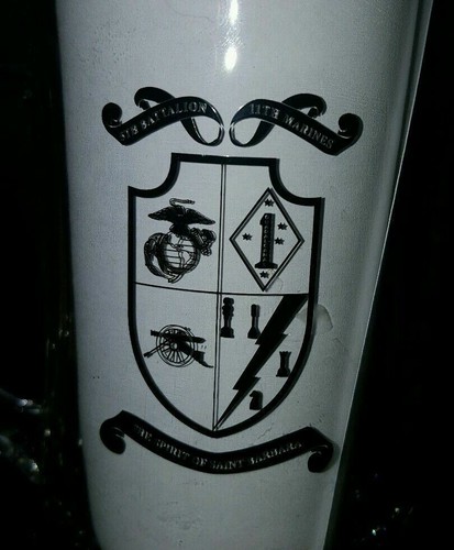 USMC 5th Battalion 11th Marines Clear Beer Glass 20 Oz Spirit of Saint Barbara - Picture 2 of 5