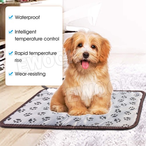 NEW Pet Electric Heat Pad Heated Heating Heater Mat Blanket Bed Dog Cat Bunny AU - Picture 2 of 11