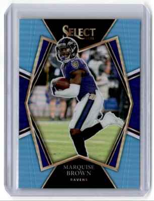 2021 Select Light Blue Premier Marquise Brown 48/99 Baltimore Ravens #105
