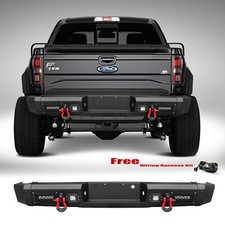 Aaiwa For 2010-2014 Ford F-150 SVT Raptor Heavy-Duty Steel Rear Bumper W/ LED