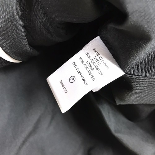 CeCe by Cynthia Steffe Jacket Women's Size 2 Black Collarless 3/4 Belt Crepe - Picture 8 of 9