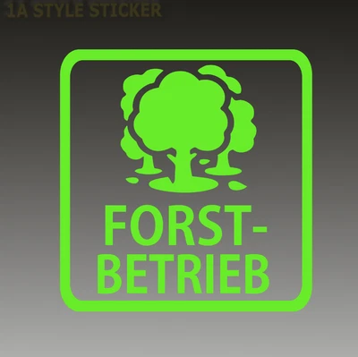 Forst Betrieb Aufkleber Forst Aufkleber Mäharbeiten Förster Aufkleber Säge kw