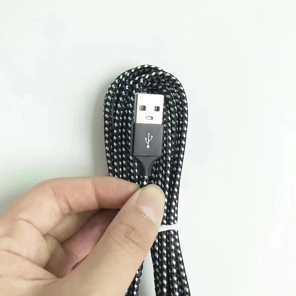 Cable de carga rápida de alta resistencia cable de carga de 6/10 pies para iPhone 14 13 12 11 XR 8 7 Foto 2 de 4