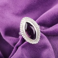 Amethyst Gemstone 925 Sterling Silver Ring Handmade Jewelry Ring For Gift
