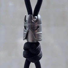New Titanium Alloy Knife Lanyard Bead Paracord End Pendant Charm DIY Zip Pull