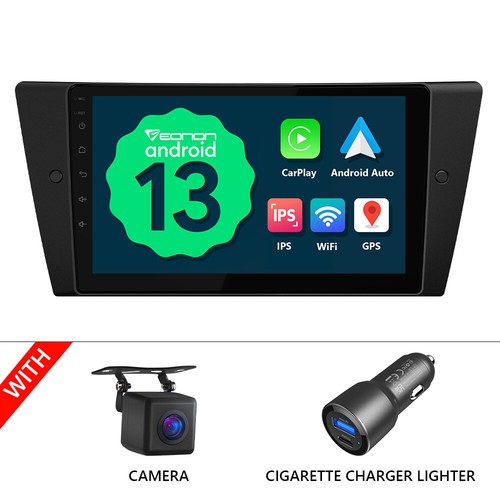For BMW 316d 318d E90 E91 E92 E93 9" IPS Android 13 GPS Car Stereo Radio CarPlay - Picture 25 of 31