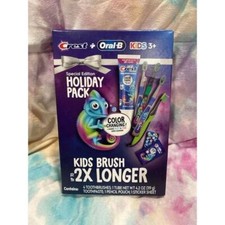 Special Edition Holiday Pack Kids 4 toothbrushes , 1 tube Toothpaste