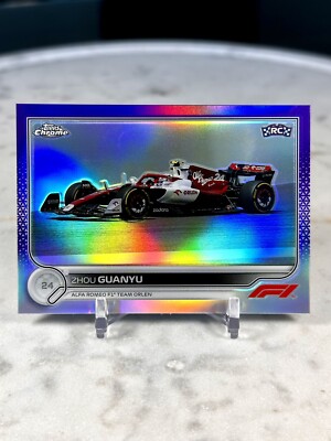 Zhou Guanyu /399 Rookie 2022 Topps Chrome F1 Cars #126 Purple Refractor