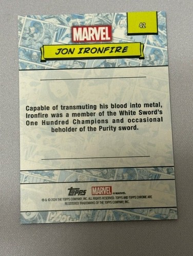 2024 Topps Chrome Marvel Base. Pick/Complete your set (1-150) FS!Up 02/12/25 USA - Bild 75 von 273
