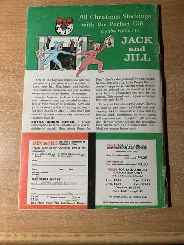 Vintage Jack And Jill Magazine Mr. Ed, TV's Talking Horse November 1962 - Picture 9 of 12