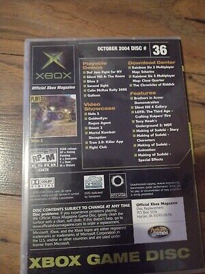 Official Xbox Game Disc #36 Def Jam Dight For NY Demo Disc