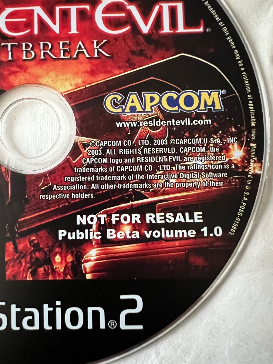 Rare NFR Resident Evil Outbreak PS2 Public Beta v1.0 | eBay
