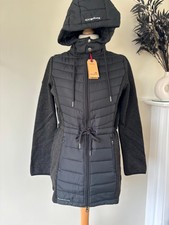 Black Quilted Jacket Size 12 By Kangaroos