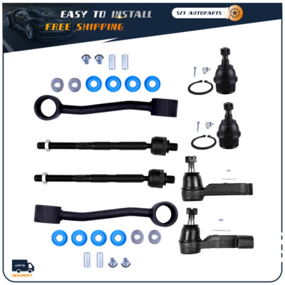 Front Tie Rods Ball Joints Sway Bars For 2007-2012 Jeep Liberty Dodge Nitro 8X