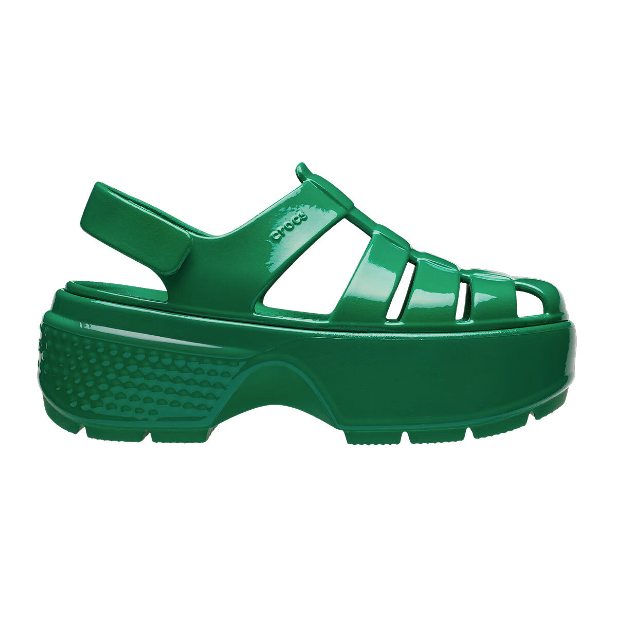 New Womens CROCS STOMP FISHERMAN HGHSHINE SANDAL 210057-3WH GREEN