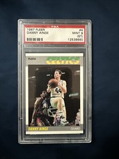 DANNY AINGE 1987-88 Fleer #4 PSA 9 MINT Boston Celtics - Low Pop!
