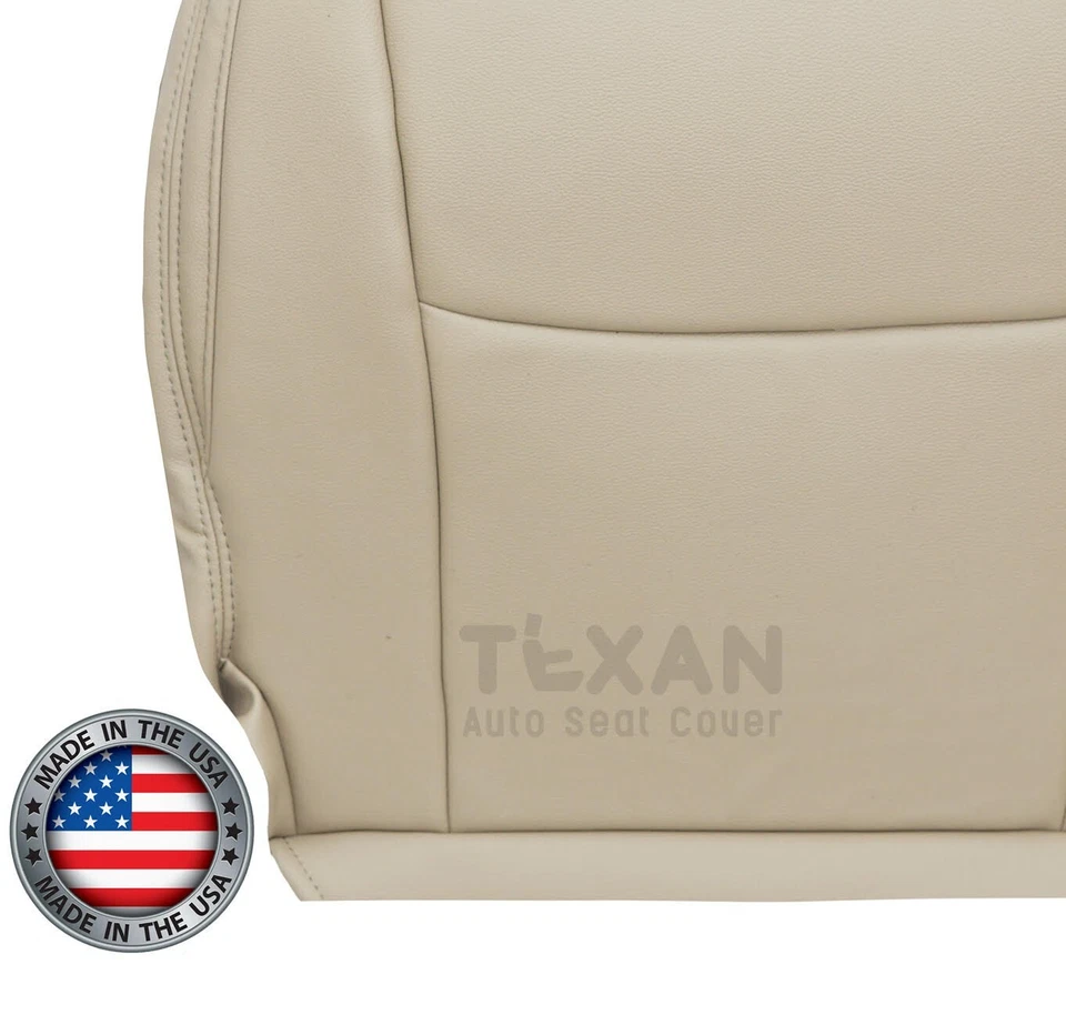 Cubierta de asiento de cuero inferior del lado del conductor para Lexus GX470 AWD 2003 a 2009 color tostado marfil Foto 3 de 4