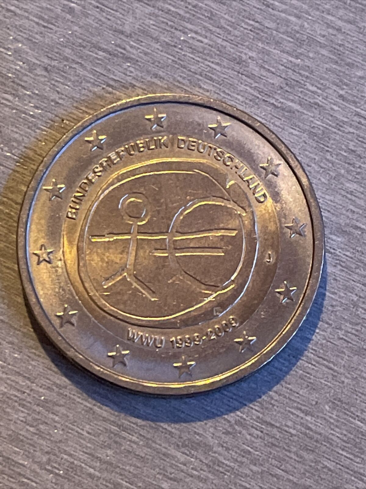 2 Euro Münze Strichmännchen Belgien 1999 2009 Ebay