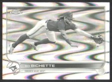 2022 Topps Chrome Sonic Black White RayWave Refractor Bo Bichette #38