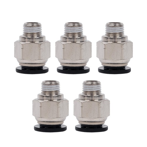 Pneumatic 3/8" OD Tube x 1/8 NPT Male Connector Air Push to Connect Fitting 5Pcs - Picture 15 of 22