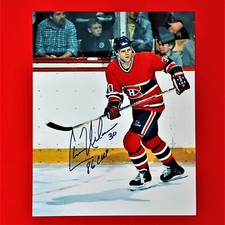 Autographed Chris Nilan Montreal Canadiens Photo - X2