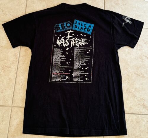 RARE 80s BBC Life's a Beach SKATEBOARD TOUR T-Shirt L JEFF PHILLIPS MONTY NOLDER - Picture 2 of 6