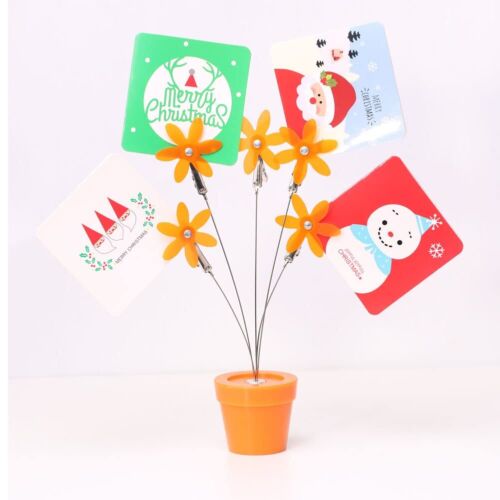 Cute Flower Table Card Memo Holder Stand1 Pcs Photo Clips Holder Desk Stand f... - Picture 3 of 3