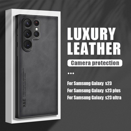Case For Samsung S25 Ultra S24 FE S23 S22 Plus ShockProof Leather Silicone Cover - Picture 19 of 24