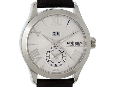 Louis Erard 1931 GMT Big Date Stahl Automatik 40mm Neu