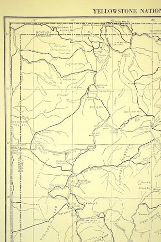 Vintage YELLOWSTONE Map National Park Wall Art Decor Original Old Antique - Picture 3 of 7
