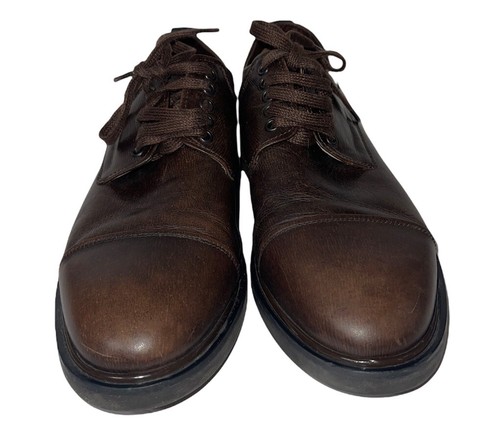 George Brown Bilt Janssen Cap Toe Oxford Size 10.5M Brown Leather Lace Up - Bild 2 von 10