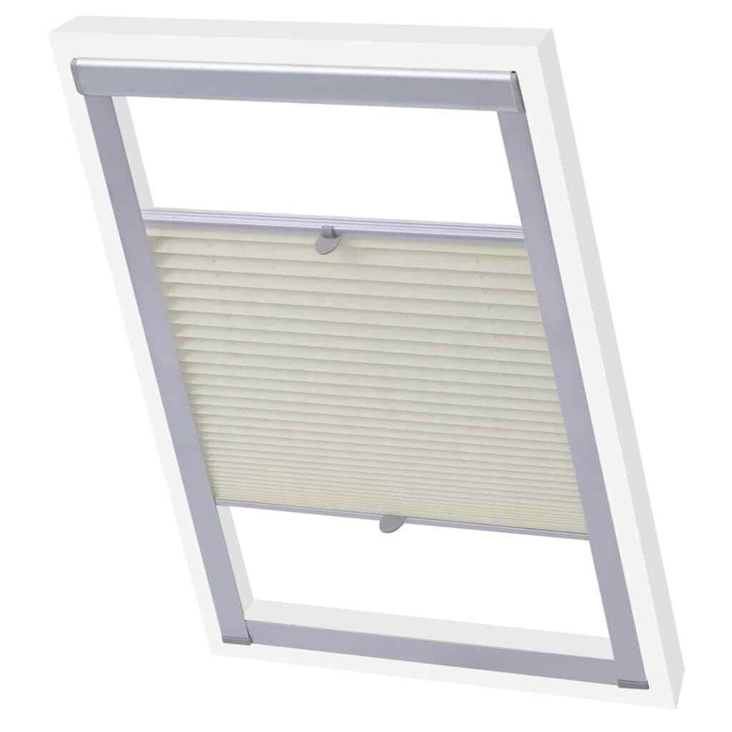 VidaXL Tenda Plissettata Oscurante Crema PK08 Q6A1 VidaXL Tenda Plissettata Oscurante Crema PK08 Q6A1