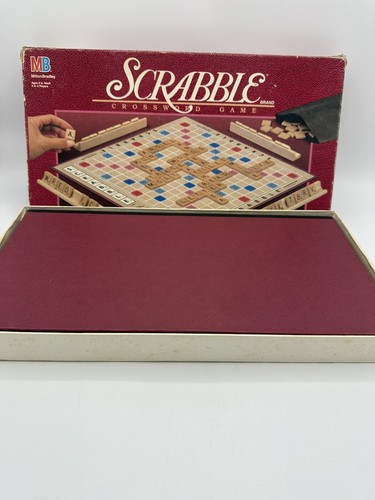 Scrabble Crossword Board Games- Milton Bradley - 1989 Vintage - Complete - Picture 2 of 14