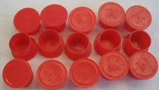 New CAPLUGS Red Protective Caps EC - 9 Qty. 15