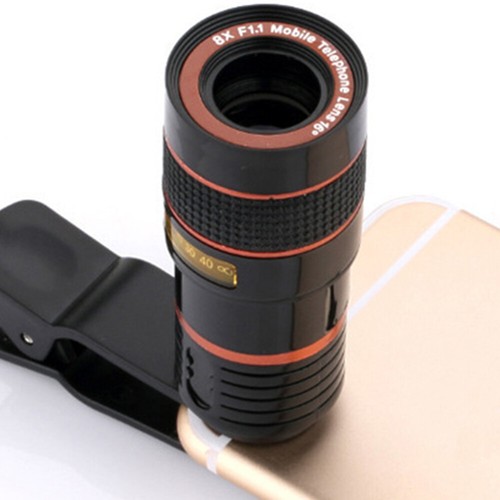 Objectif télescope monoculaire téléphone téléobjectif lentille zoom téléphone portable objectif long-focus - Photo 5 sur 12