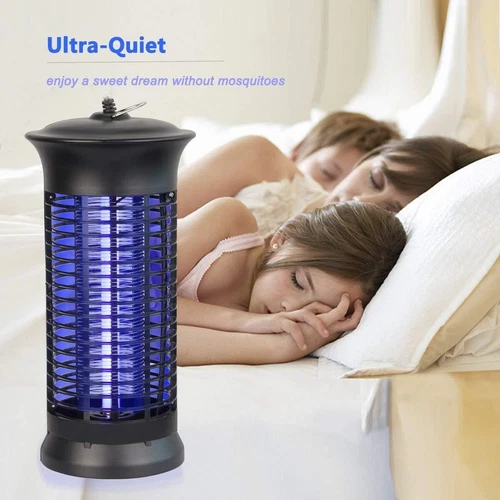 Lampada elettrica antimosche moscerini parassiti mosche insetti trappola zanzare insetti zapper 4.000V - Foto 10 di 12