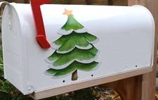 Mailbox Magnet (Partial Cover) Large Christmas Tree Holiday Mail Box Decor